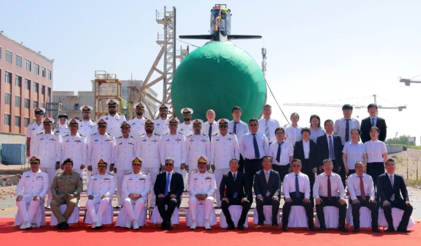 Pakistan Navys Third Hangor Class Submarine Launched In China