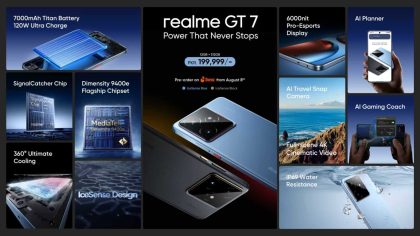 Realme Gt 7 Launched The Flagship Killer With 7000mah Battery Dimensity 9400e 120w Charging