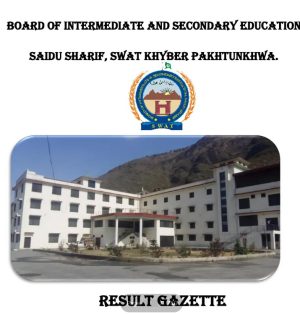 Swat Board Inter Result Part I Examination 2025 Gazette Download