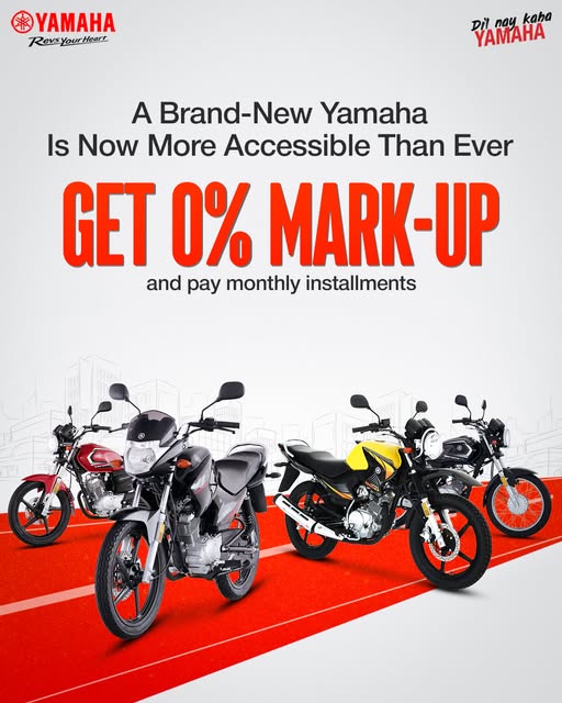 Yamaha Ybr 125 Zero Markup Installment Plan In Pakistan 