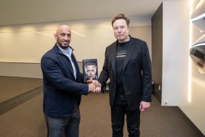 Abdulla Al Hamed Explores Future Of Technology And Media With Elon Musk Extends Invitation To Bridge Summit