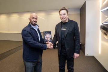 Abdulla Al Hamed Explores Future Of Technology And Media With Elon Musk Extends Invitation To Bridge Summit