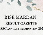 Bise Mardan Inter Part 1 Hssc Gazette 2025 Download Pdf
