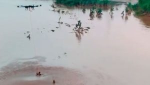 In A First Punjab Launches Emergency Airlift Drone To Rescue Flood Victims