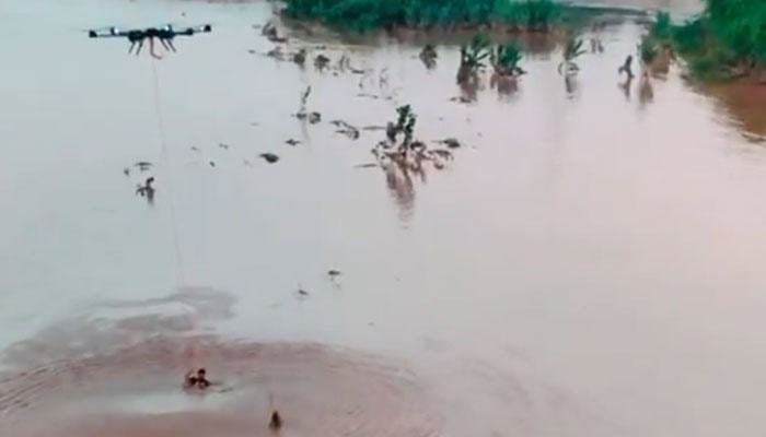 In A First Punjab Launches Emergency Airlift Drone To Rescue Flood Victims