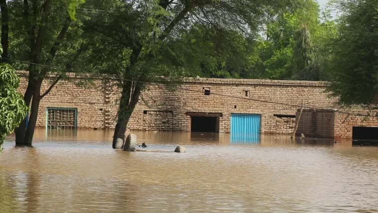 Punjab Flood Jalalpur Pirwala Under Water As Chenab River Bursts Banks