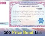 Rs200 Prize Bond 15 September 2025 Draw Results Winners List