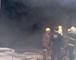 Three Injured As Factory Collapses After Massive Fire In Karachi