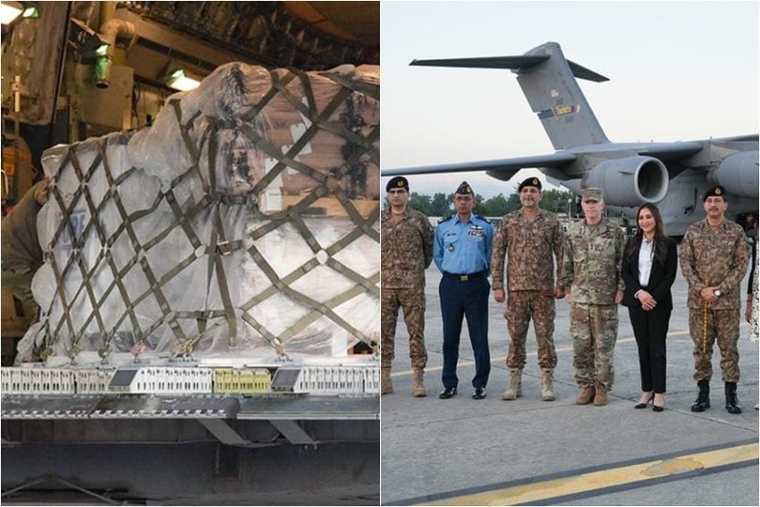 United States Has Stepped Forward To Help Pakistans Flood Hit Population Through Its Army Central Command Us Arcent Six Flights Loaded With Life Saving Supplies Including Tents D