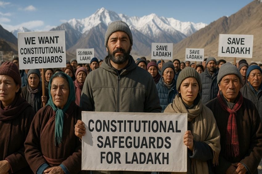 Before Pointing At Ajk Look At Ladakhs Protests