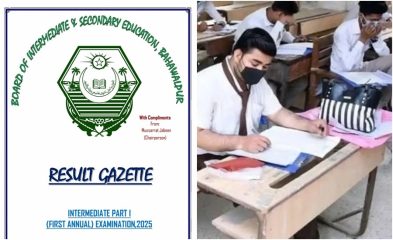 Bise Bahawalpur Class 11 Inter Part 1 Gazette 2025 Download Pdf