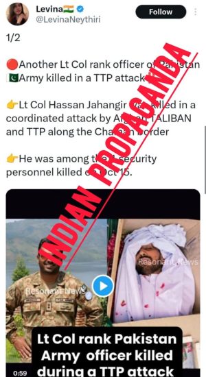 Fact Check No Pakistan Army Lieutenant Colonel Killed At Chaman Border Amid Clashes 