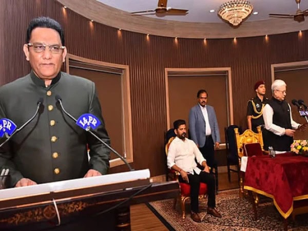 Former Indian Cricketer Mohammad Azharuddin Takes Oath As Minister In Telangana Cabinet
