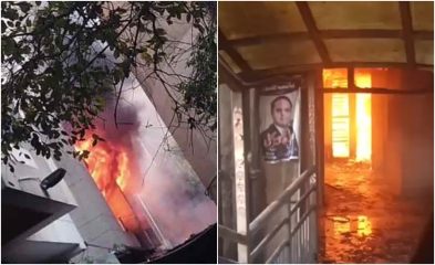 Lda Plaza Catches Fire Naer Lahores Aiwan E Adal