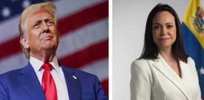 Maria Corina Machado Dedicates Nobel Peace Prize To Venezuelans Trump