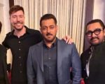 Mrbeast Sparks Frenzy As He Poses With Bollywoods Three Khans In Riyadh