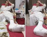 Mustafa Qureshi Suffers Leg Fracture Amid Poor Road Conditions In Karachi