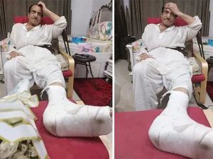 Mustafa Qureshi Suffers Leg Fracture Amid Poor Road Conditions In Karachi