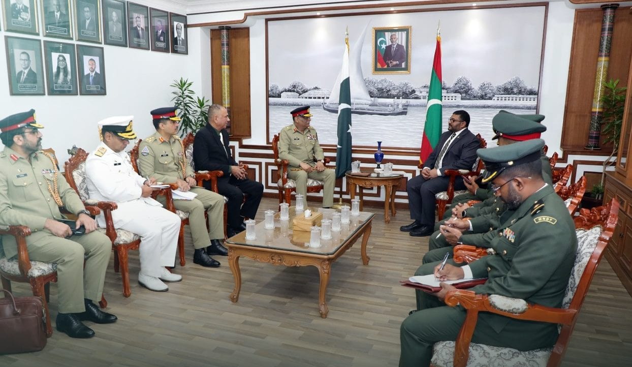 CJCSC General Sahir Shamshad Mirza Holds Key Defence Talks in Maldives
