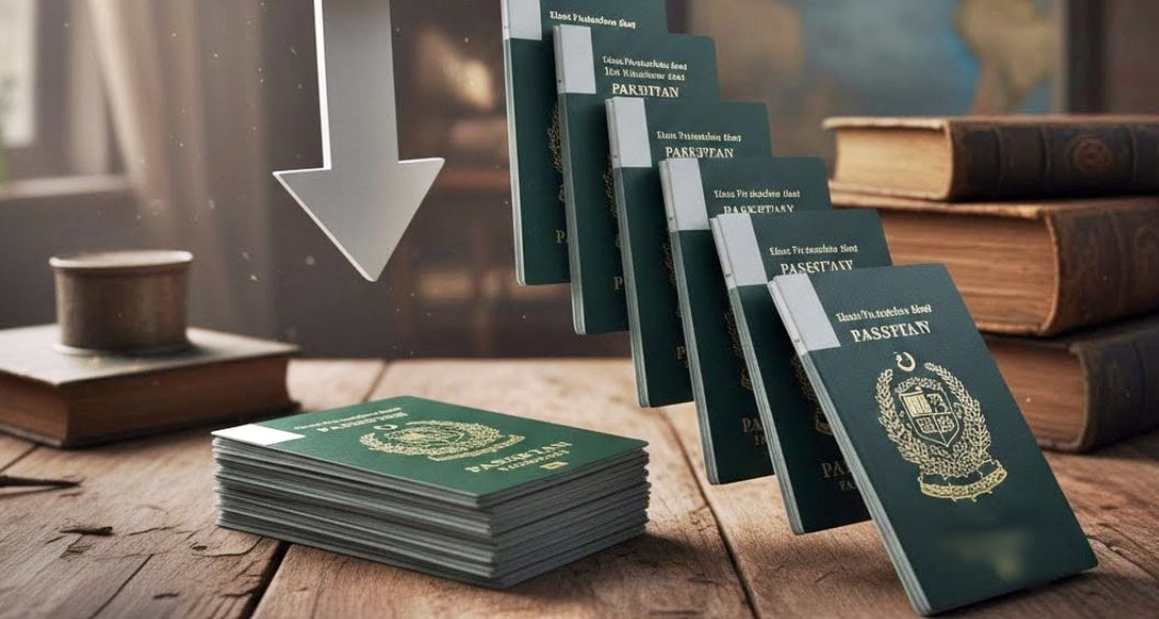 Pakistani Passport’s ranking drop further, now ranked below Yemen and Sudan