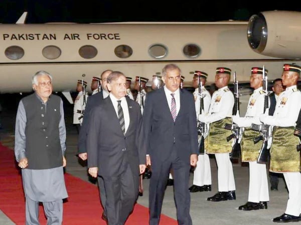 Pm Shehbaz Arrives In Malaysia On Two Day Official Visit
