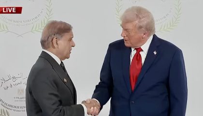 Pm Shehbaz Meets Us President Trump At Gaza Peace Summit In Egypt