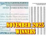 1500 Prize Bond Check November 2025 Draw Results Here