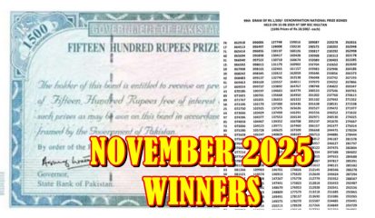 1500 Prize Bond Check November 2025 Draw Results Here
