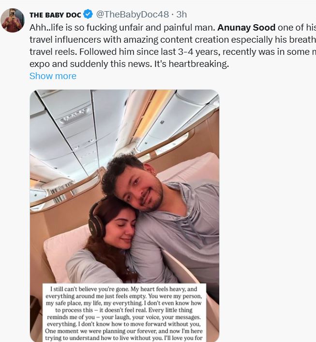 Anunay Sood Viral Travel Influencer And Reality Star Dies Young At 32 