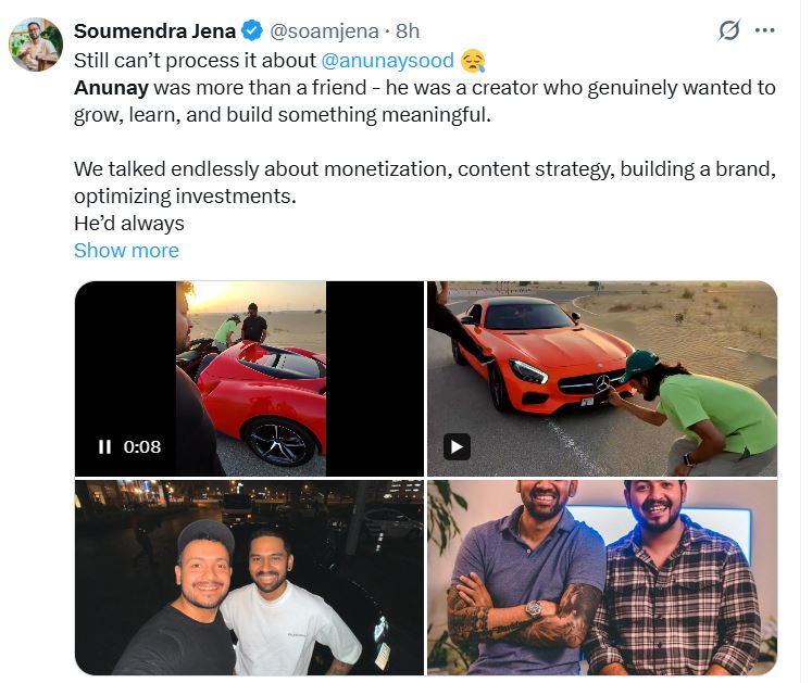 Anunay Sood Viral Travel Influencer And Reality Star Dies Young At 32