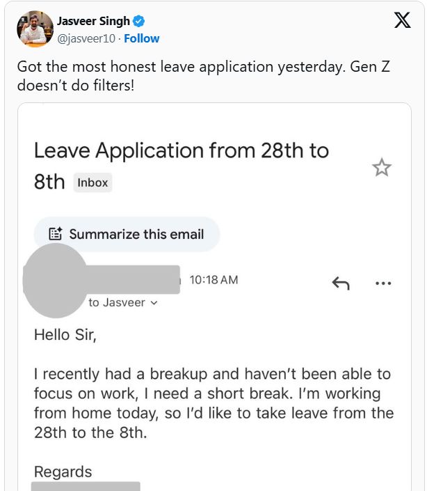 Gen Z Wants Breakup Leaves After Heartbreak And Bosses Are Not Impressed