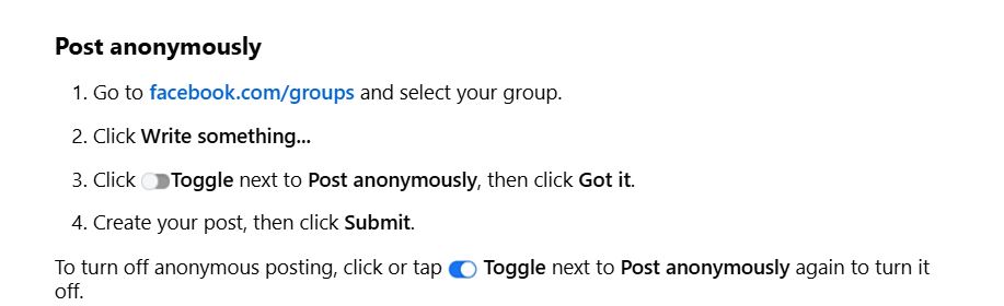 How To Post In Facebook Groups Anonymously With Nicknames 