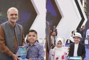 Pakistani Social Media Stars Shiraz Talha Honored At National Youth Excellence Awards At Minar E Pakistan