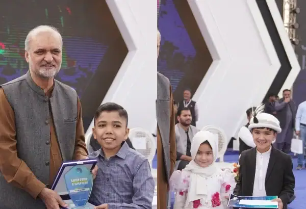 Pakistani social media stars Shiraz, Talha Ahmed honored at National Youth Excellence Awards