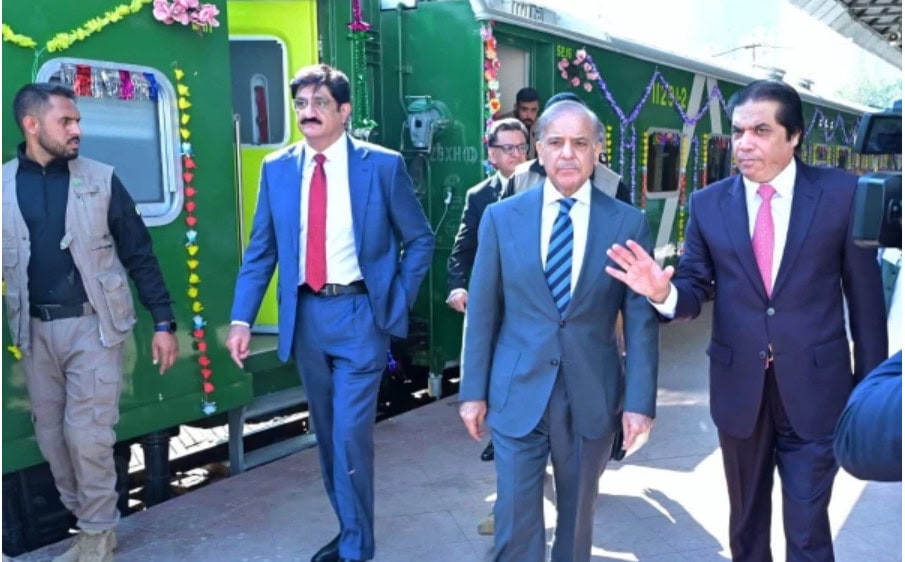 PM Shehbaz inaugurates revamped Shalimar Express, upgraded Karachi Cantt Station