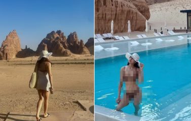 Sara Ali Khan Sets Social Media On Fire With Viral Bikini Snaps From Saudi Resort