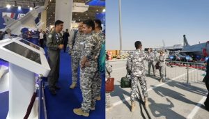 Tea Offered As Indian Air Force Officers Pose For Photos With Pakistans Jf 17 Jet At Dubai Airshow