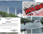 December 26 Declared Holiday In Islamabad