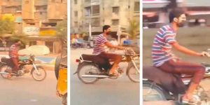 Man Filmed Masturbating While Riding Bike On Busy Karachi Road Video