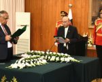 President Zardari Administers Oath To Federal Tax Ombudsman Zafar Hijazi