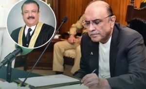 President Zardari Approves Removal Of Islamabad High Court Judge Tariq Jahangiri