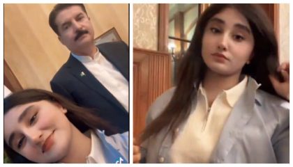 Tiktok Star Aila Maliks Video With Kp Governor Kundi Goes Viral