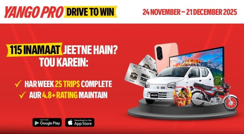Yango Ride Launches Drive To Win Challenge With Grand Prizes For Partners Drivers Across Pakistan