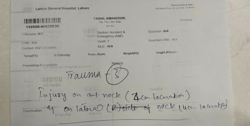 Basant 2026 Kite String Slits Boys Throat In Lahores 