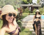 Bhumi Pednekar Flaunts Her Glam Side In Black Bikini See Viral Pics