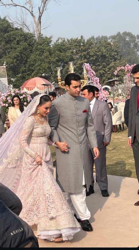 First Look From Junaid Safdar And Shanzeh Ali Rohales Walima Ceremony 