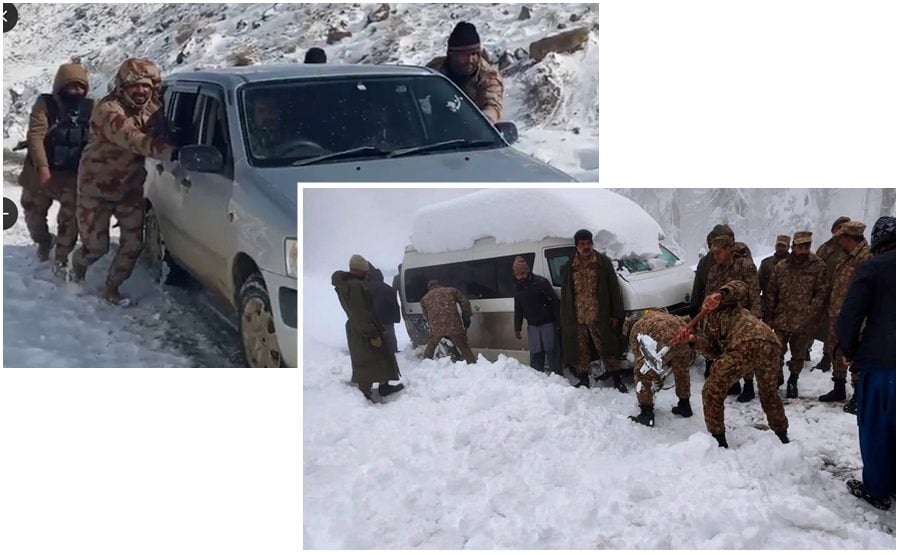 Pak Army on Frontline as Rescue Operations underway in Snowbound Northern Pakistan
