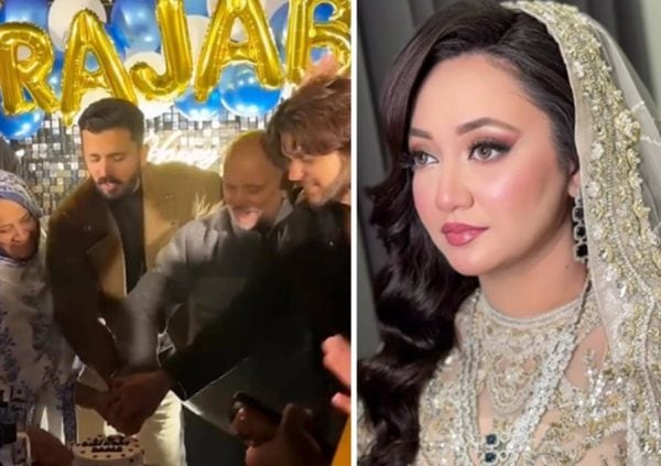 Rajab Butt draws attention for celebrating Birthday without Wife and Son