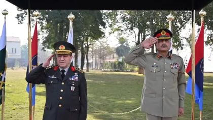 Turkish Army Chief Calls On Field Marshal Asim Munir At Ghq