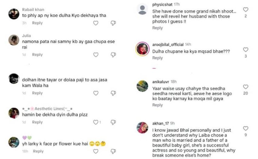 Who Is Laiba Khans Mystery Husband Jawad 